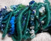 Corespun Party Yarn in Teal Green by KnoxFarmFiber