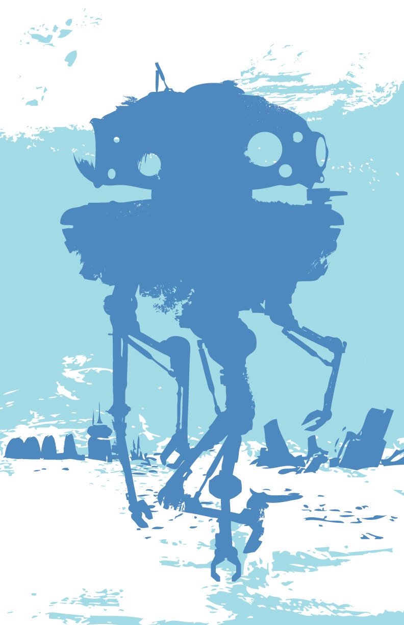 Star Wars - Probe Droid on Hoth Poster