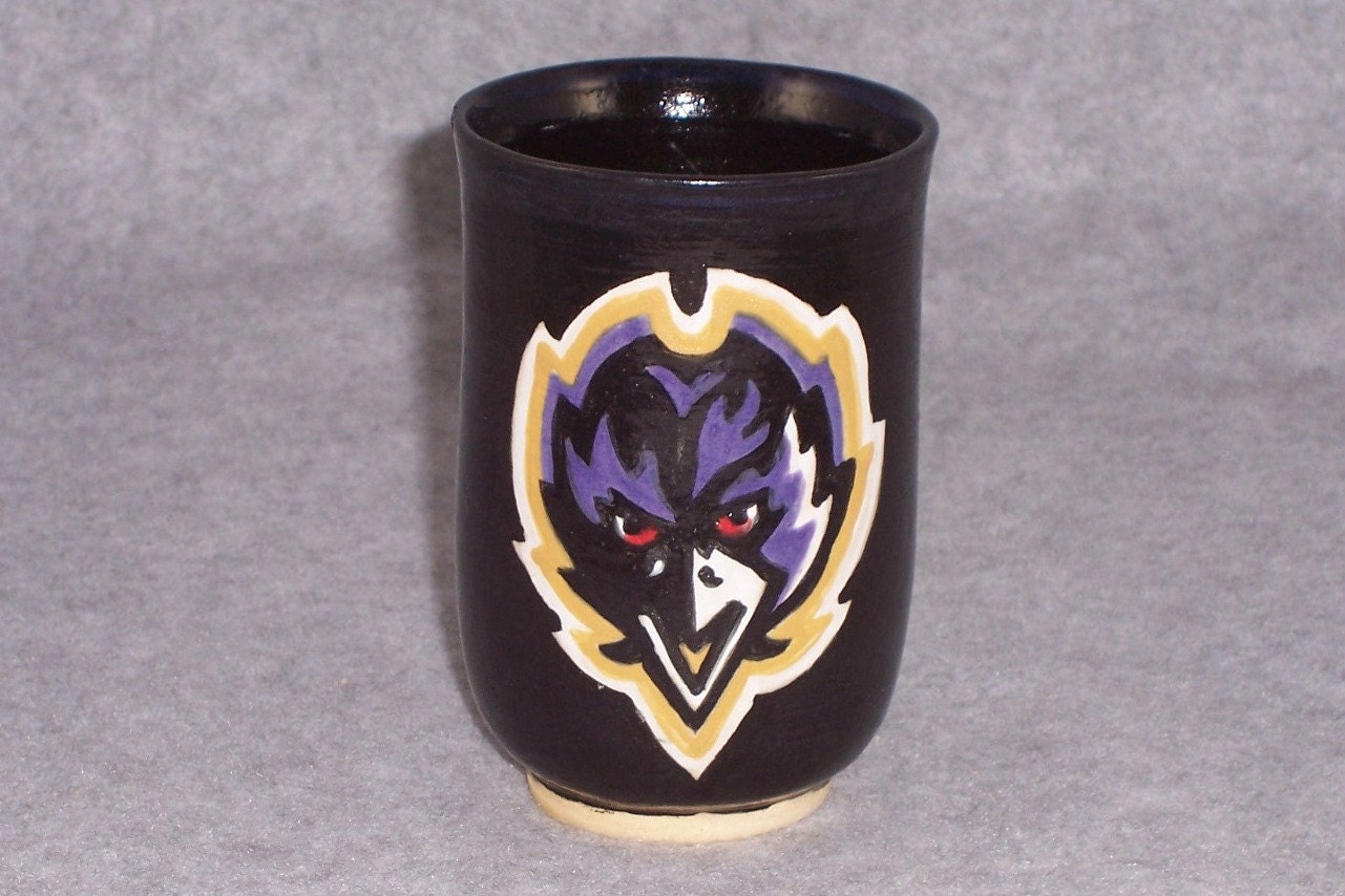 Fathers day for Him Baltimore Ravens Football Ceramic Mug Cup Tumbler  Ceramics Pottery