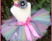 Zebra Blush, Tutu , Birthday, Parties, Gift,Photo Shoots in Sizes up to 3yrs
