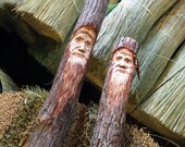 Carved Hearth and Home Broom Set In Your Choice Of Rust, Black or Mix