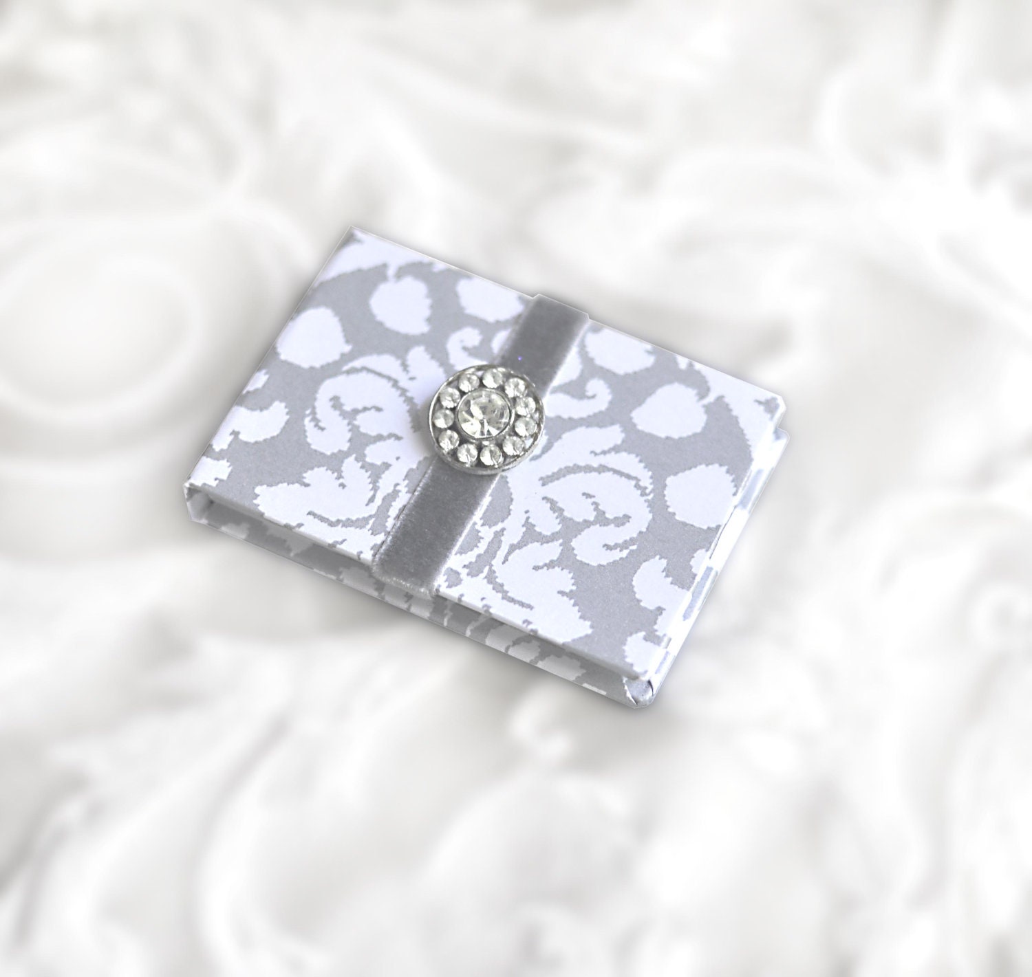 Tiny Wedding Album, Junior Bridesmaid Gift, Miniature Book, Star Snowflake Journal, Snowflake Notebook, Teensy Scrapbook