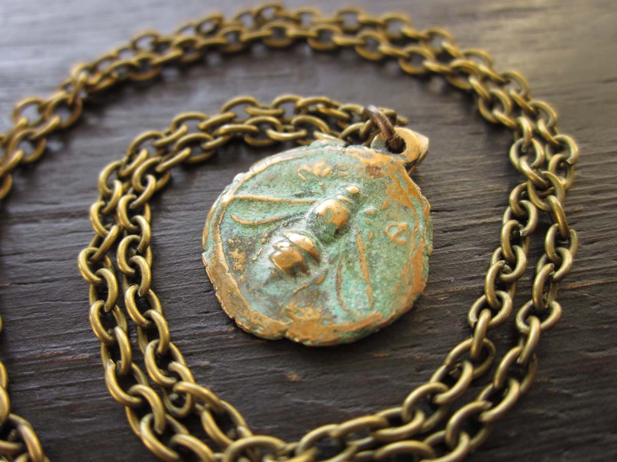 Bronze Bee Pendant