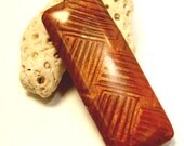 Polymer clay jewelry, pendant with silver chain, women's necklace, mica shift technique, copper
