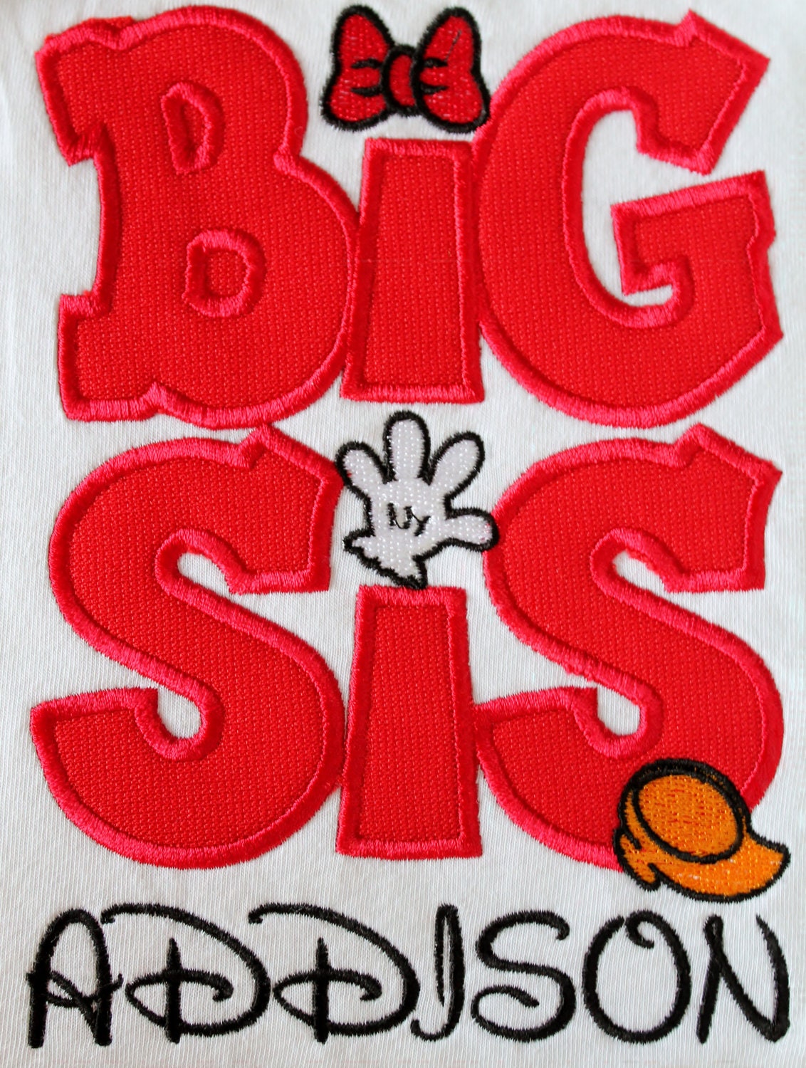 Big Little Brother Sister Custom Boutique Applique theme tshirts tees personalized sis bro embroidery minnie mouse mickey disney vacation