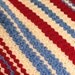 Blanket, Crochet Blanket afghan, diagonal stripes, blanket, hand crocheted, Blanket quilt