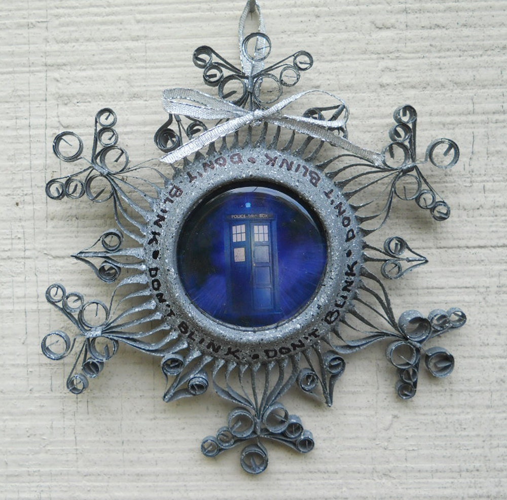 Dr. Who Weeping Angels Ornament from Aluminum Can