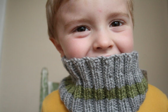 The Neckwarmer - Custom knit scarf, 6 months to 4T, you choose size and colours