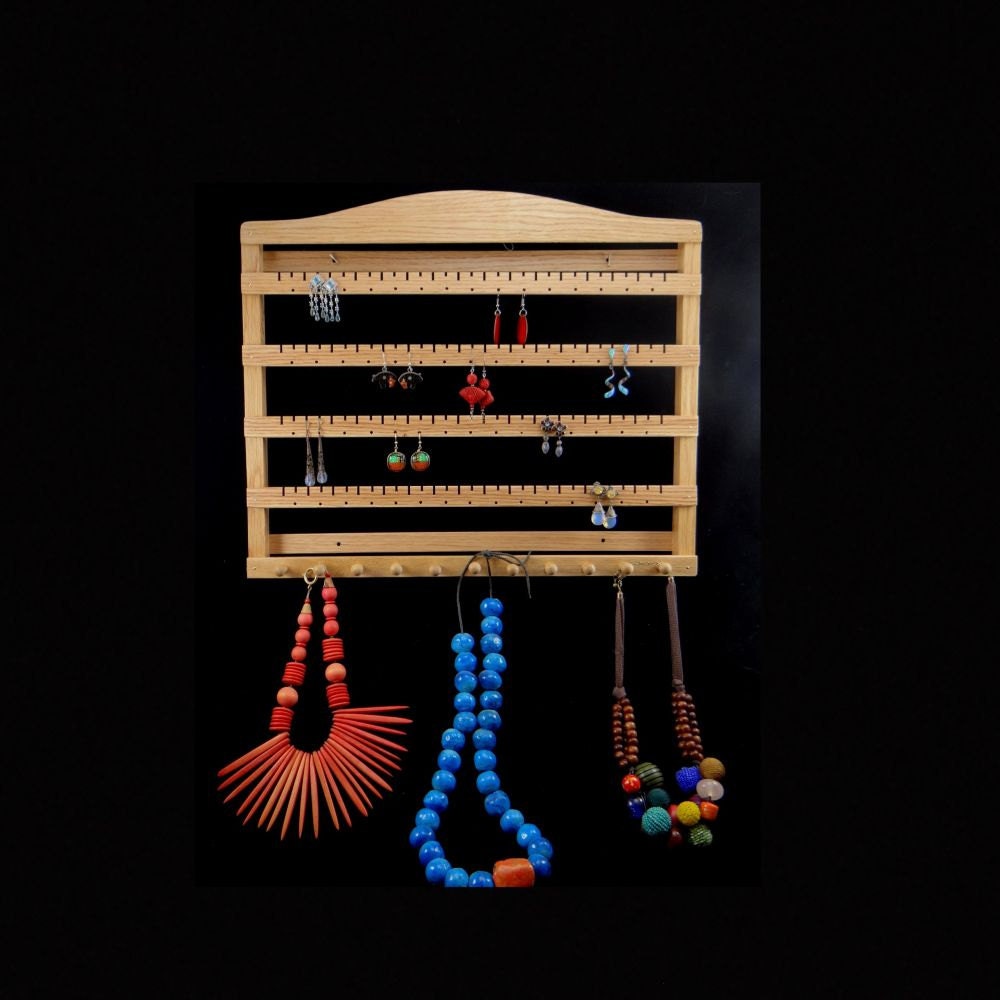 Customizable Large Earring Holder Rack Tree Hanging  Display 18 inch