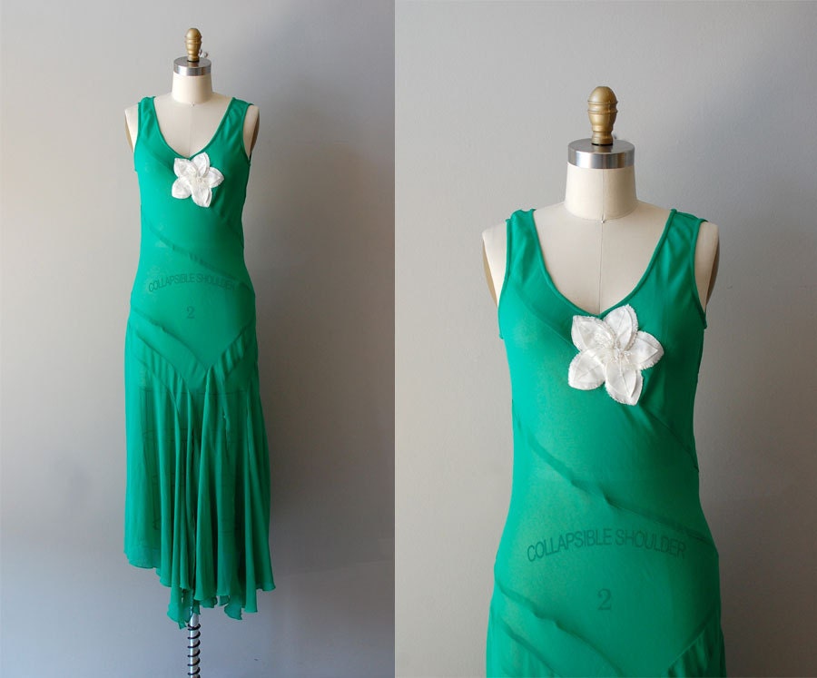 1930s dress / silk 30s dress / Josephine dress