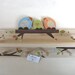 Family of 3 Bird Shelf /Peg Rack Combo - Your Color Choice - eco friendly