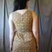 Mad Men 1950's Dress- Brown Plaid Dress- size small- SALE