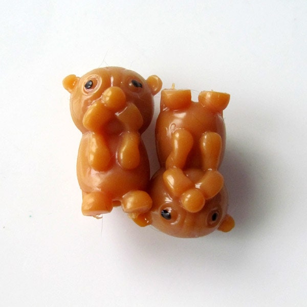 Sweet Sea Otters - Needle Buddies - Small Sock Size Double Pointed Needle DPN Holders