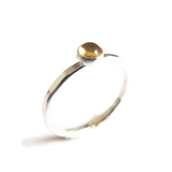 Birthstone Ring, Stackable