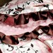 Baby Blanket - Minky Baby Blanket - Pink Mocha Paisley - Satin Trim - Straight or Ruffled - Personalization Available - Several Sizes