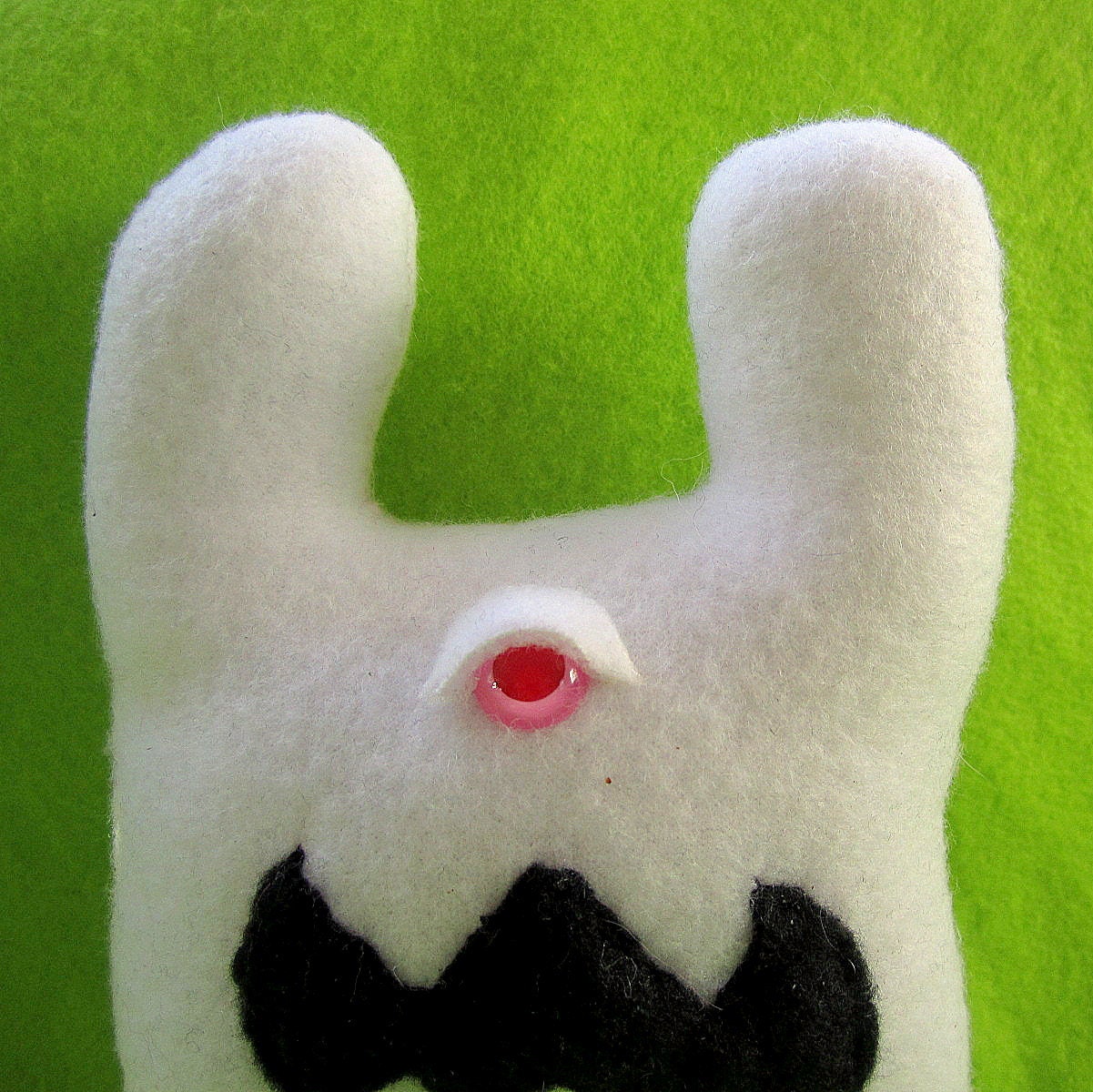 Monster Bunny - Plush Creepy Cute Albino Cyclops Rabbit