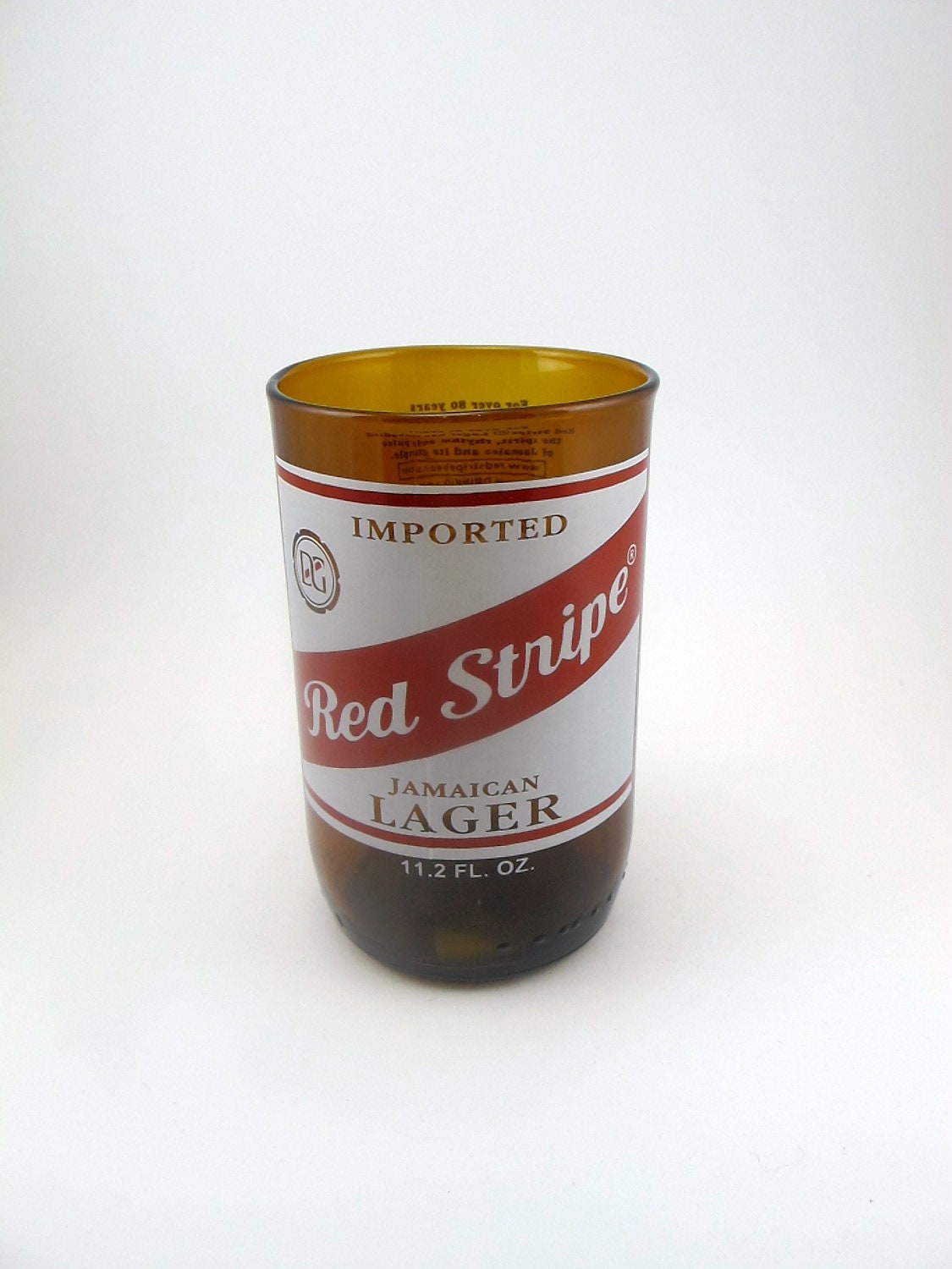 YAVA Glass - Recycled Red Stripe Beer Bottle Glass