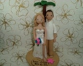 Custom Outedoor/ Beach Theme Wedding Cake Topper
