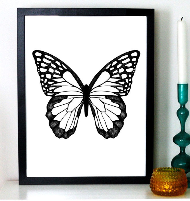 Butterfly,  print A4, 21x30cm, 210x297 mm