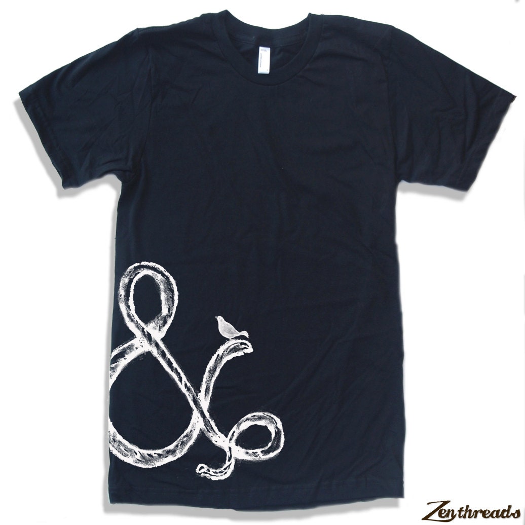 Men's AMPERSAND T Shirt american apparel S M L XL (14 Colors Available)