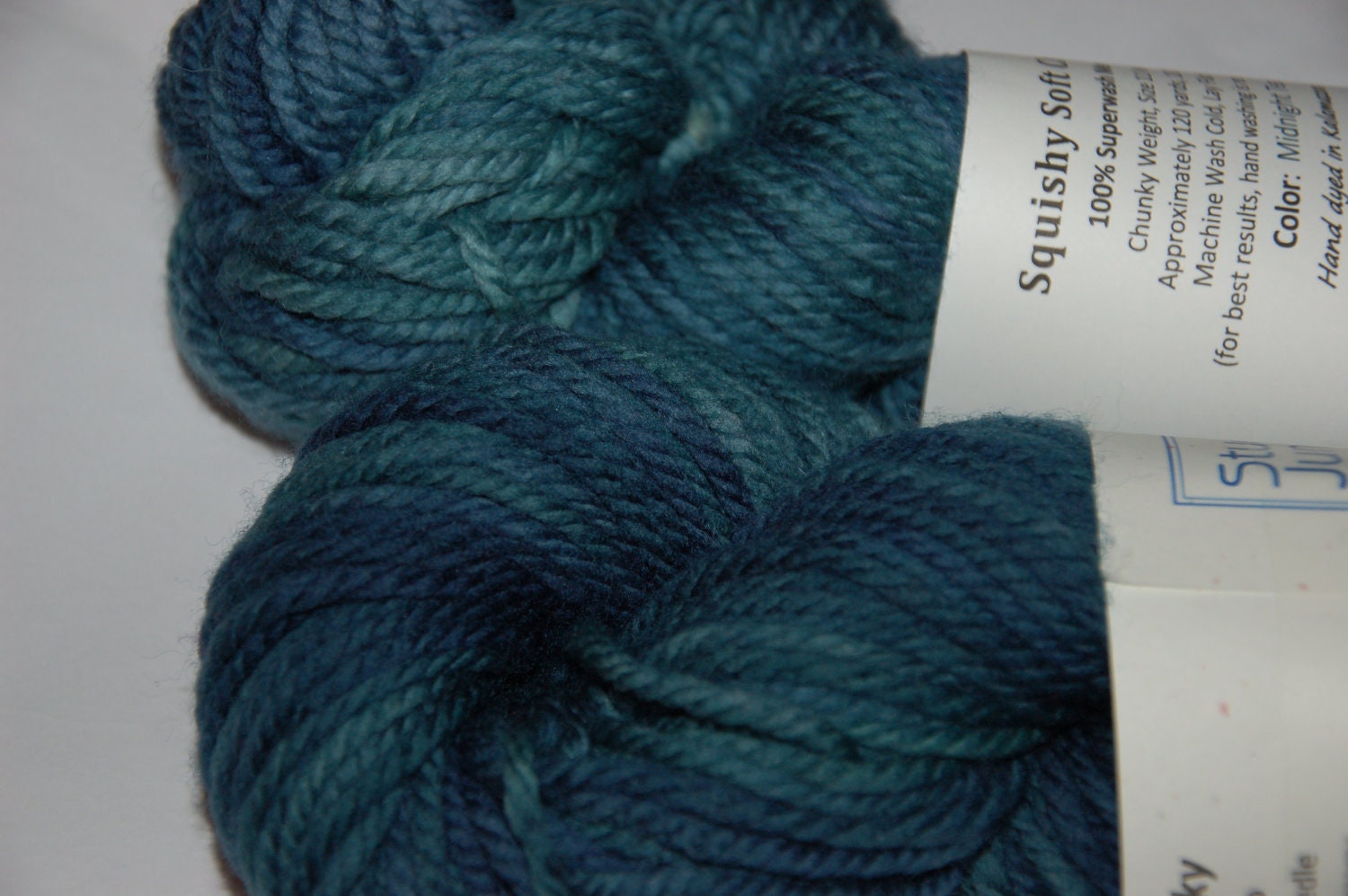 Studio June Yarn - 100% Superwash Merino - Squishy Soft Chunky:  Midnight Teal
