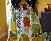 Linen Hippie Patchwork Dress