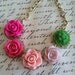 Sunburst -Resin flower necklace