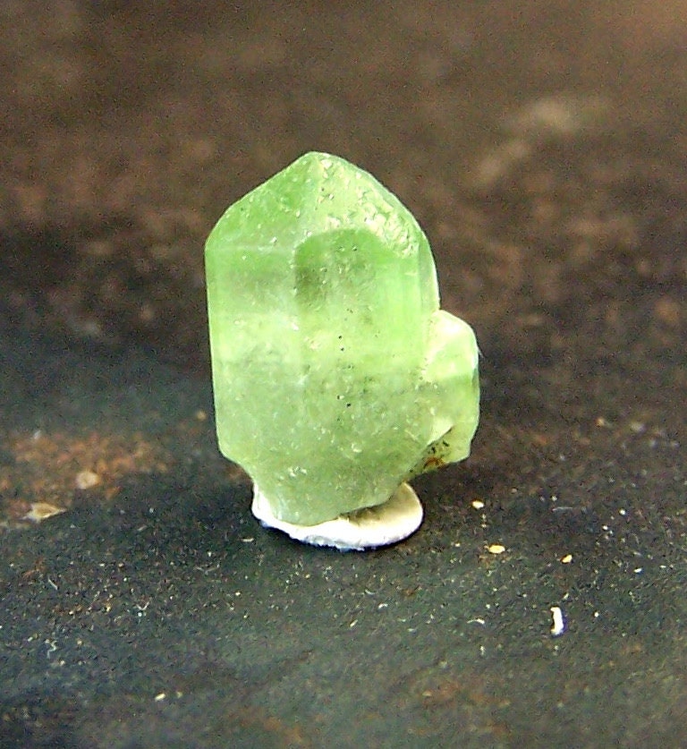 Peridot Crystal - Terminated point - Natural Peridot - wire wrap stone - green crystal - raw rough
