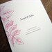 Ceremony Program - Floral