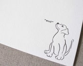 Letterpress Dog Cards - Set of 6