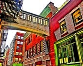 Alley archway in NYC - 11" x 14" metallic print