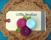 Felt poppy hair clip