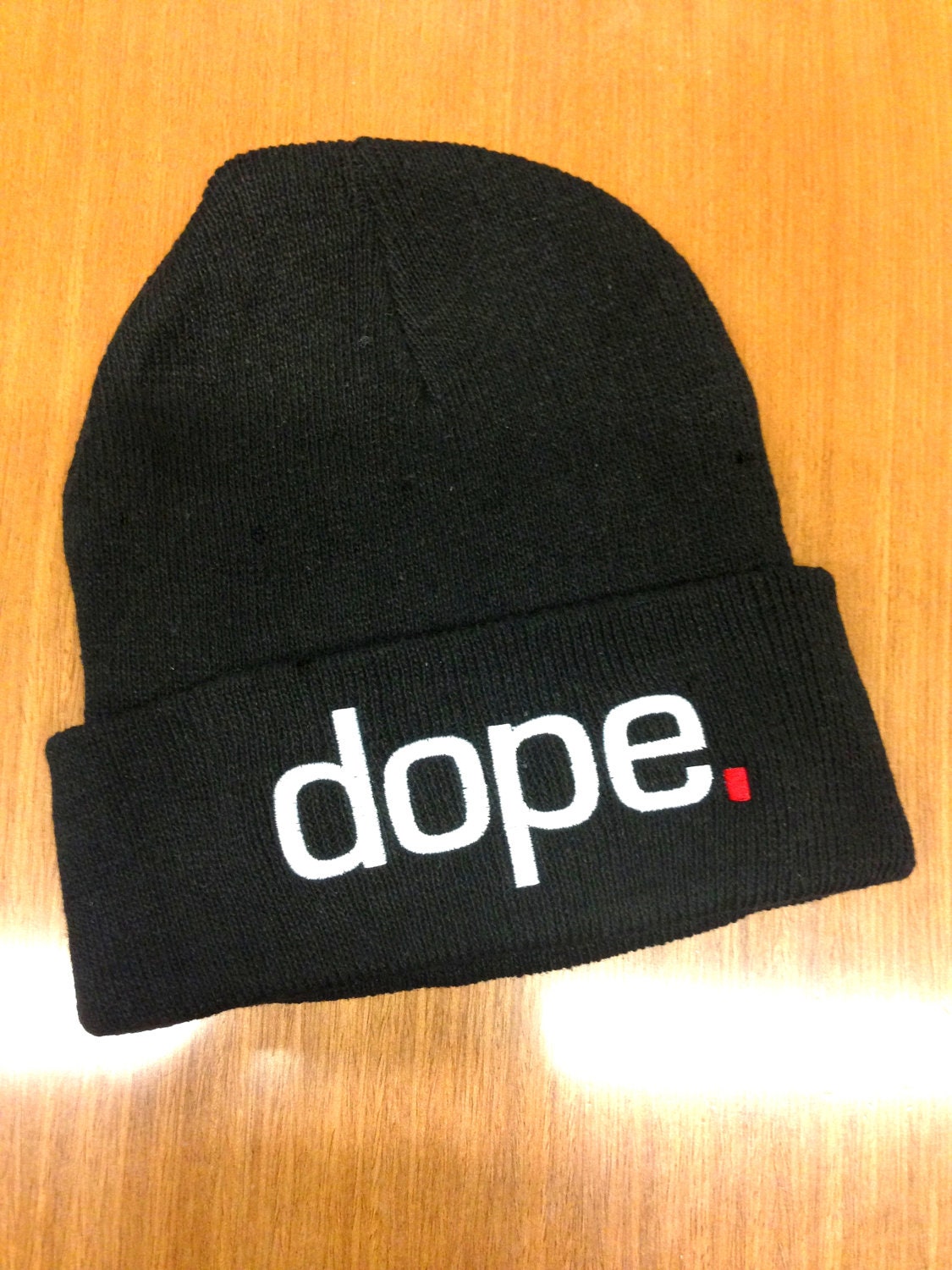 Trucks & Pearls Black dope. Knit Beanie