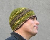crochet cotton beanie/ autumn tones