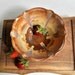 ceramic flower Bowl SECONDS SALE Red Orange Gold Brown 8 cup Flower shape Sunday Coffee series