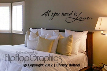 All You Need is Love Vinyl Wall Art