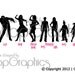 Zombie Family Sticker WITHOUT PHRASE, Vinyl Graphic