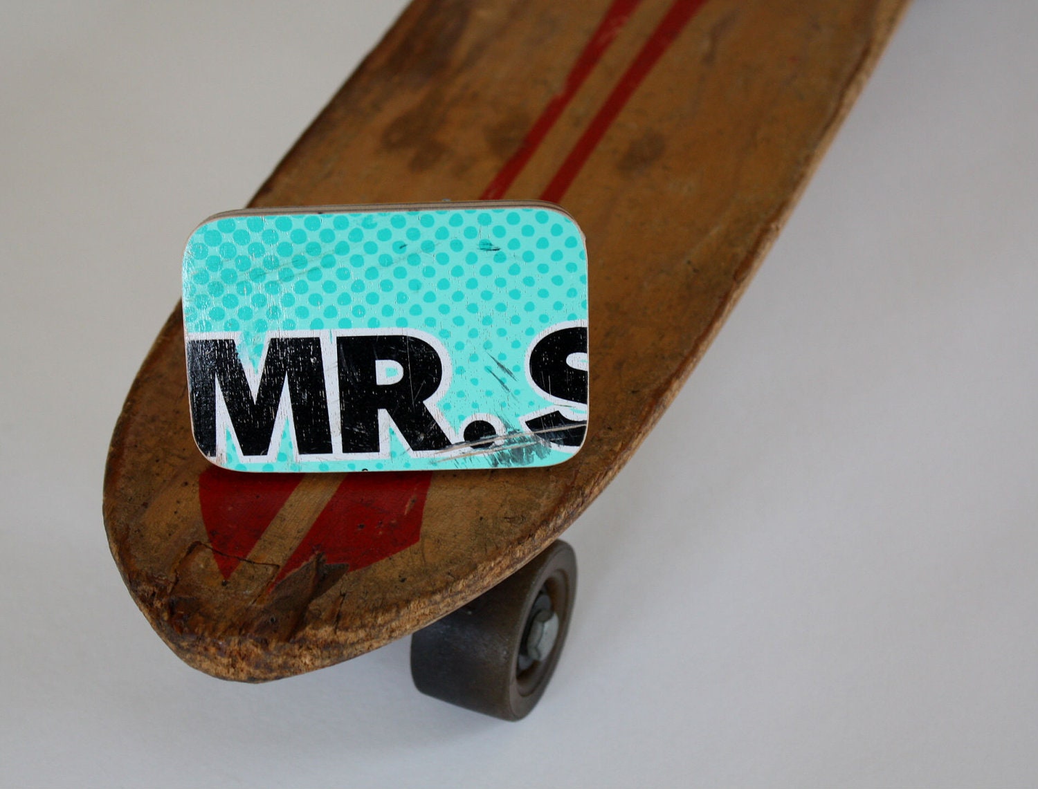 Recycled Skateboard Belt Buckle-Mr. Mr.