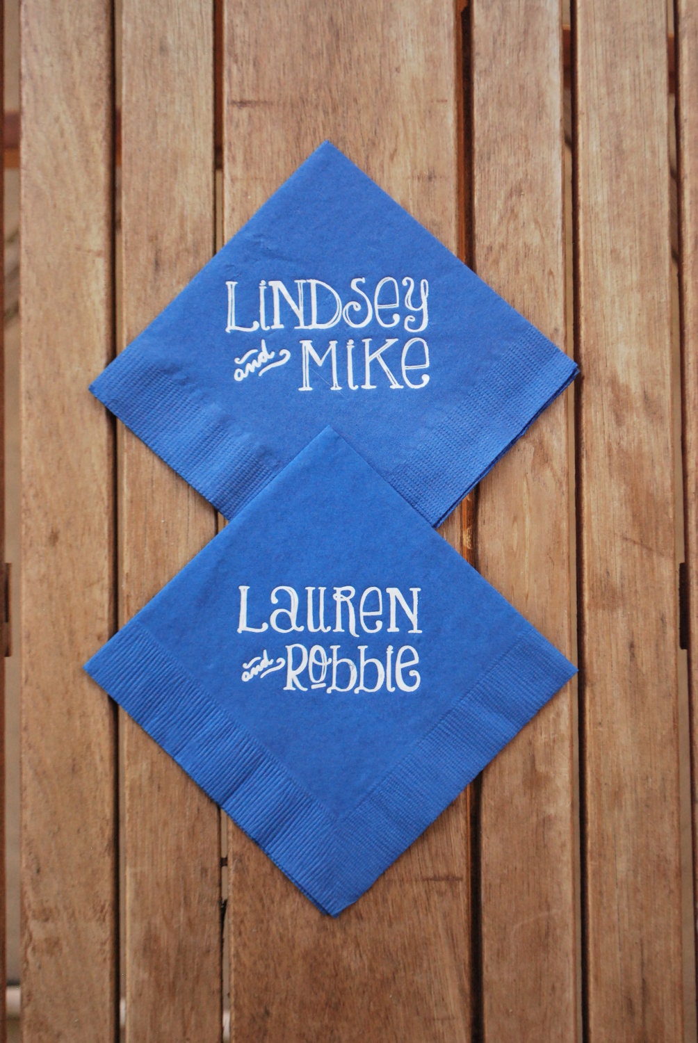 Personalized Paper Cocktail Napkins: Whimsical Names