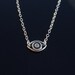 Celebrity Evil Eye Diamond Necklace - Mini