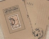 ARTISTAMPS DIY GUIDE - self-mailing mini mail art zine, inc. free faux postage
