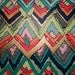 Original ikat chevron Amaretto 30x30 Painting by Jennifer Moreman