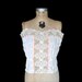 White Lace and Cotton Camisole / S-M