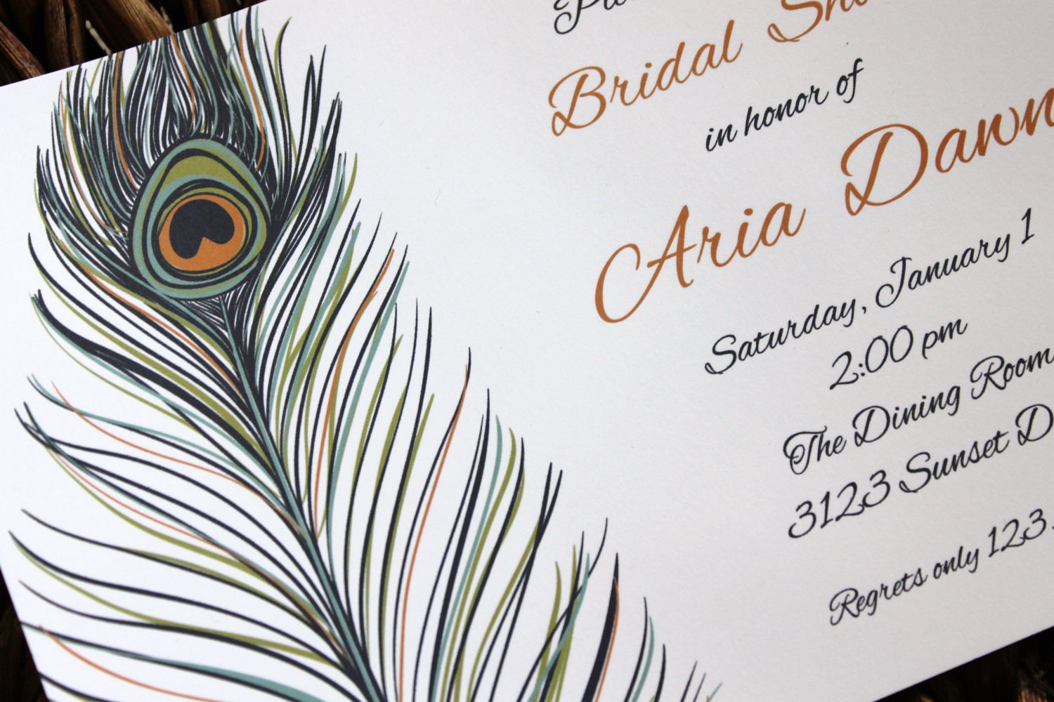 Peacock Feather Invitation Il_170x135