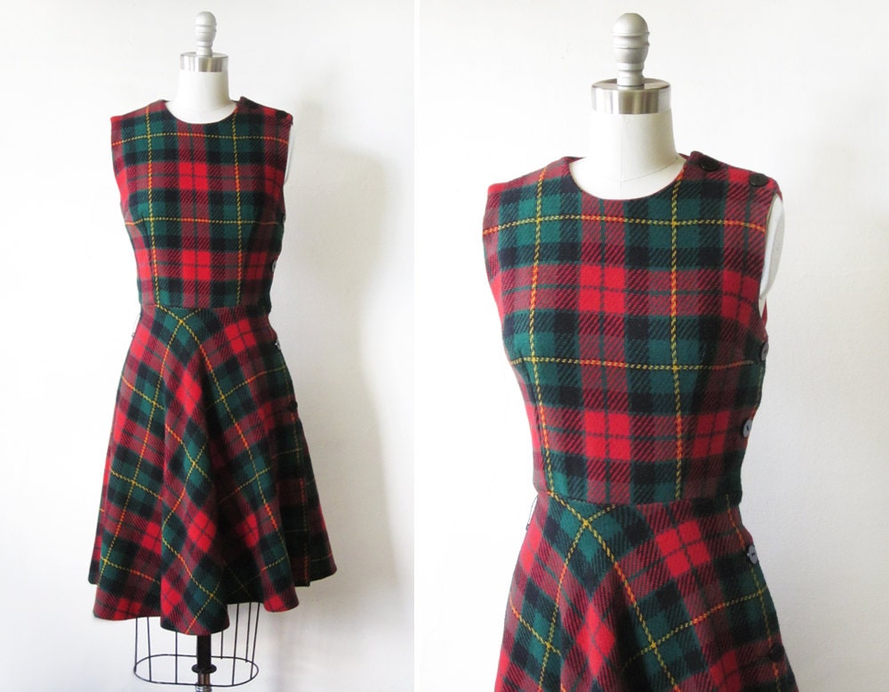 Green Plaid Dress