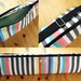 Yoga Bag Messenger Style Crossbody Yoga Bag with Zipper and Adjustable Strap in Multicolor Stripes MADE TO ORDER