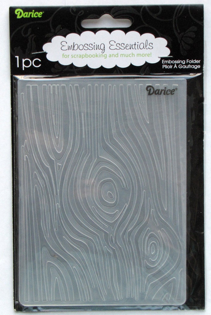 Darice Wood Grain A2 Embossing Folder cardmaking by catSCRAPPIN