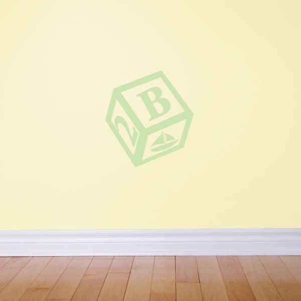 Letter "B" Toy Block - Wall Decal