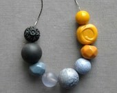 stone soup necklace - vintage lucite