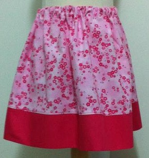 Girls Cherry Blossom Skirt